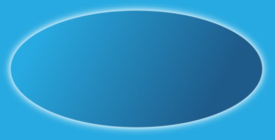 Oval shape containing the site icons around the edge